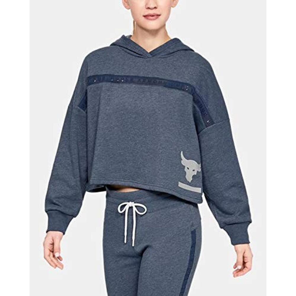 Under Armour Womens Project Rock Fleece Hoodie Large 1346014-408